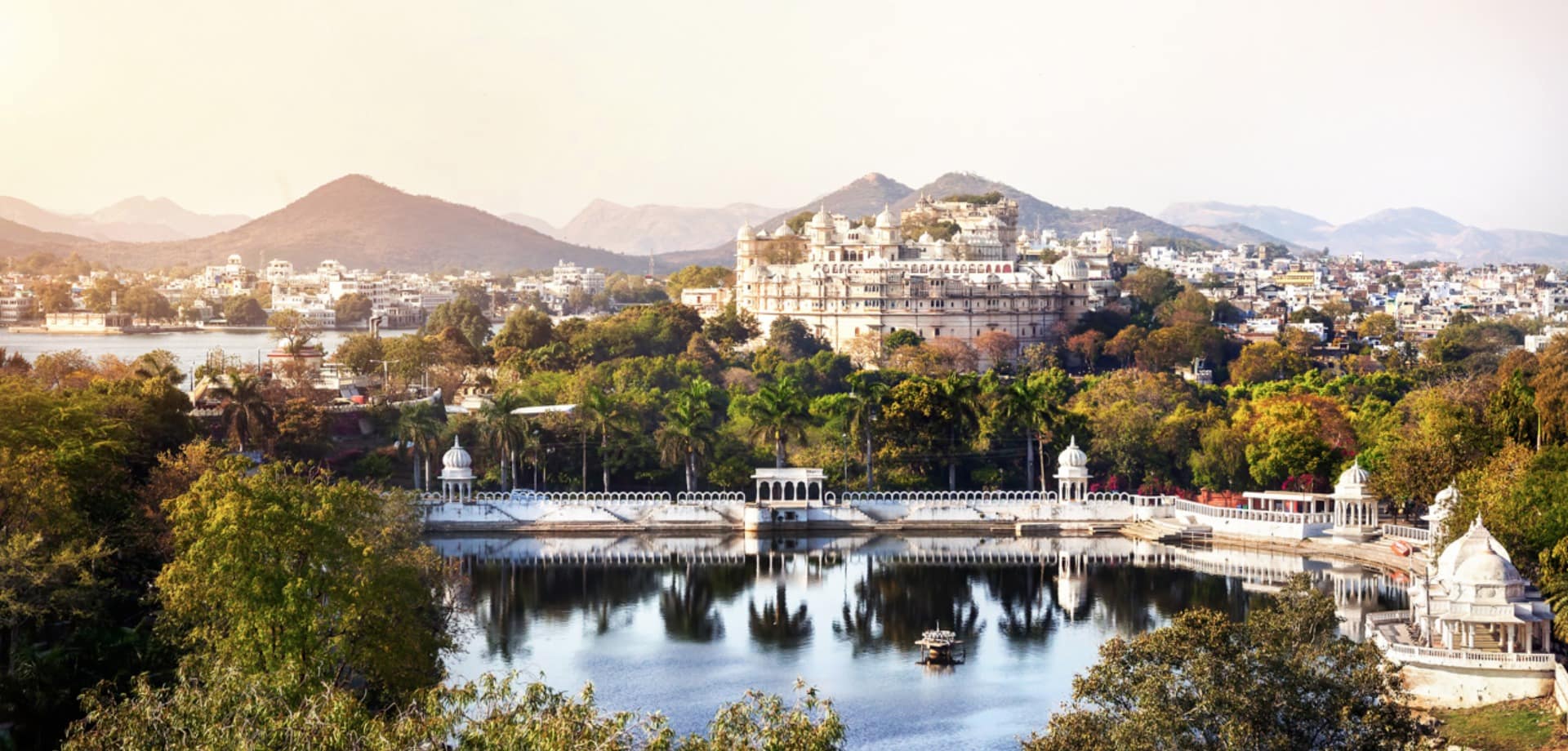 Pacote Índia: Lago Pichola, City Palace, Udaipur, Rajastão